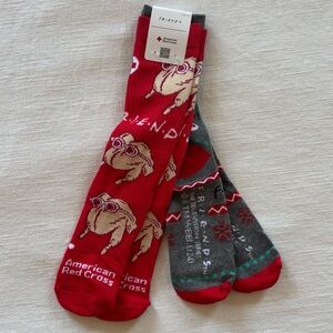 FRIENDS x American Red Cross 2‎ Pair Crew Socks - Thanksgiving and Winter